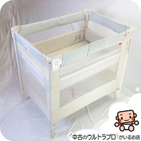 【お得っ！厳選中古】綺麗 ベビーベッド 中古 アップリカ ココネルエアーAB Aprica COCONEL 新生児から2歳 コンパクトにたためる【B.綺麗】【中古】j1207742665
