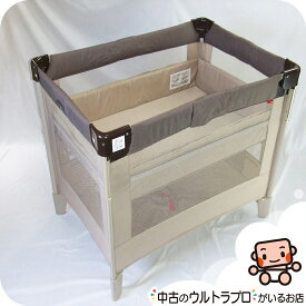 【お得っ！厳選中古】ベビーベッド 中古 アップリカ ココネルエアー aprica COCONEL 新生児から2歳 コンパクトにたためる【C.一般中古】【中古】l1197510485