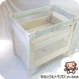 【お得っ！厳選中古】ベビーベッド 中古 アップリカ ココネルエアーAB Aprica COCONEL 新生児から2歳 コンパクトにたためる【C.一般中古】【中古】n1197509469