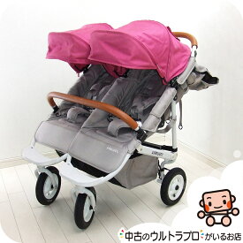 綺麗 ベビーカー エアバギー ココダブル フロムバース EX AIRBUGGY COCO DOUBLE 双子用 二人乗りベビーカー 中古ベビーカー【B.綺麗】【中古】n1208930637
