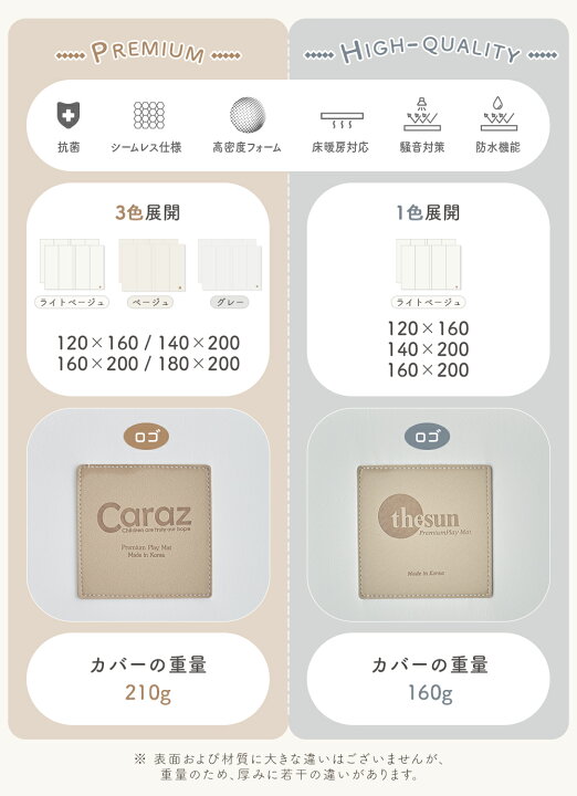 楽天市場】Caraz プレイマット カラズマット 抗菌 折りたたみ 