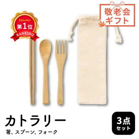 ＼楽天1位／【36%OFF】 販促品 スプーン　箸 【あす楽】 リル　バンブーカトラリー3点セット スプーン　箸 即納 販促品 激安 スプーン　箸 400円 人気 300円台 敬老会 プレゼント イベント セール sale