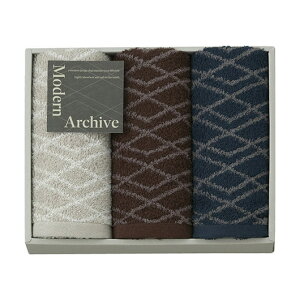 【5%OFF】 お歳暮 冬ギフト プチギフト 退職 タオル 【送料無料】 Modern Archive フェイスタオル3P フェイスタオル 販促品 退職 産休 ありがとう 販促品 フェイスタオル 3000円 人気 3000円台 敬