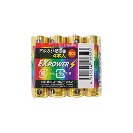販促品 乾電池 アルカリ乾電池EXPOWER4本組（単3）【200個単位】 乾電池 販促品 乾電池 200円 人気 200円台 敬老会 プレゼント イベント セール sale