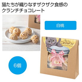 【クーポン有】 バレンタイン お菓子 ベビーミャオ　にゃんこクランチチョコ　白桃【40個単位】 チョコレート プチギフト お菓子 ギフト チョコレート 900円 人気 900円台 敬老会 プレゼント イベント 国産 スイーツ チョコレート セ