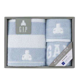 【18日限定クーポン】 内祝い お返し ギフト ベビー用品 baby GAP〈ボーダーベア〉タオルセット ブルー ベビー用品 敬老会 プレゼント デイサービス 施設 安い ギフト ベビー用品 2000円 人気 2000円台 敬老会 プレゼント