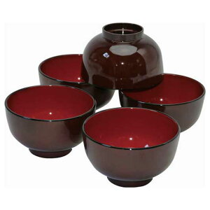 お歳暮 冬ギフト ギフト レンジ汁椀 溜内朱 5客揃 ギフト 3000円 人気 2000円台 敬老会 プレゼント イベント セール sale