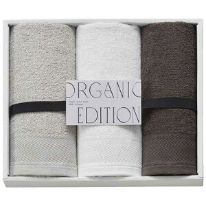 【10%OFF】 お歳暮 冬ギフト プチギフト 退職 タオル 【送料無料】 オーガニックエディション オーガニックコットン使用国産フェイスタオル3P フェイスタオル ギフト 退職 産休 ありがとう ギ