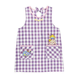 【クーポン有】【10%OFF】 販促品 日用品 アニマルギンガムチェックエプロン　パープル 日用品 保育園 運動会 景品 幼稚園 販促品 日用品 1500円 人気 1000円台 敬老会 プレゼント イベント セール sale