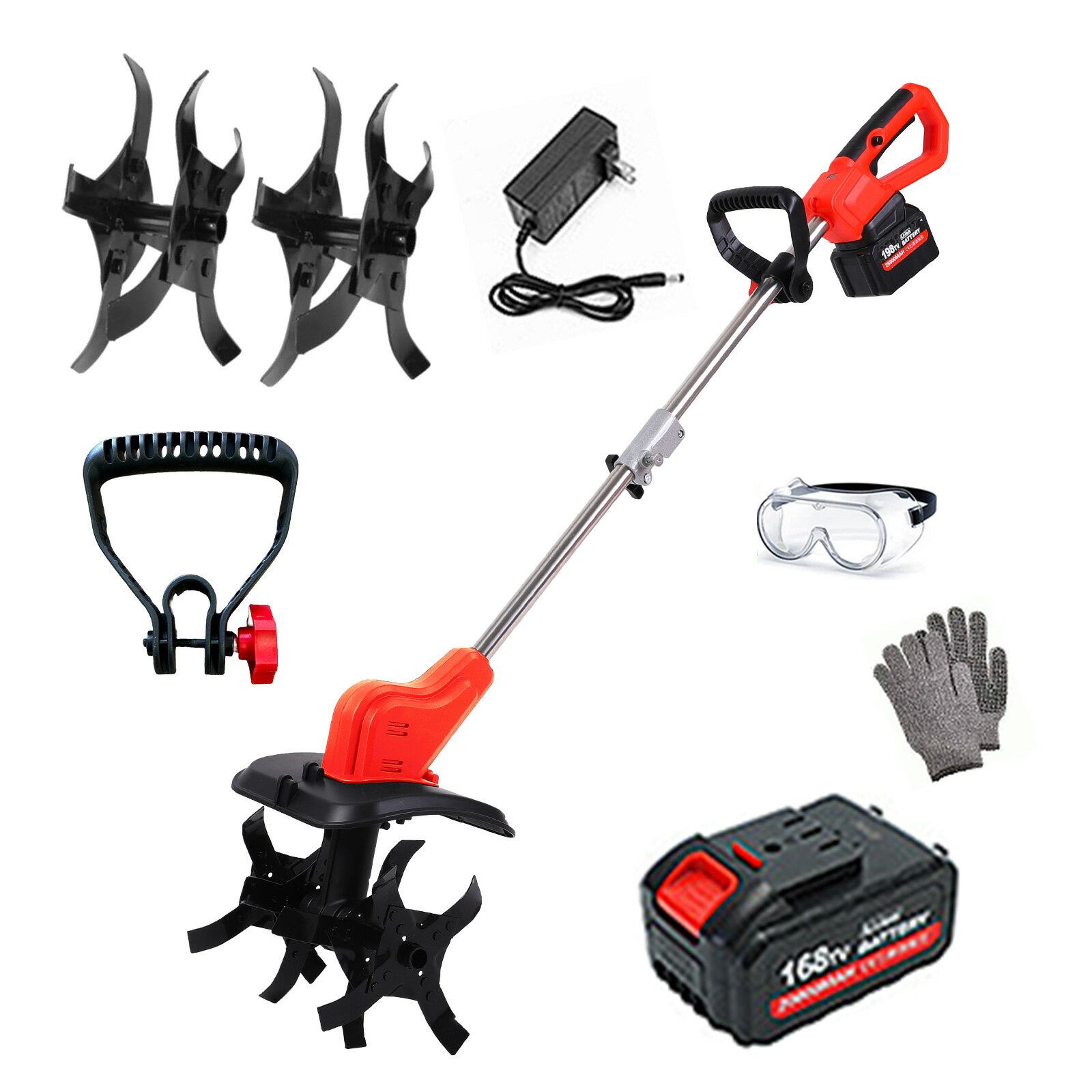 21V耕うん機リチウムバッテリー1個セットDIY園芸草刈り電動工具