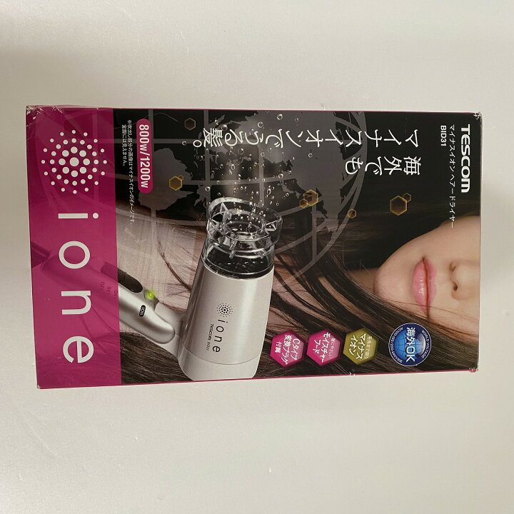 楽天市場】【ほぼ新品】TESCOM マイナスイオン ヘアードライヤー ione 