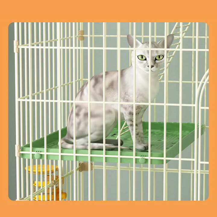 楽天市場】ペットケージ キャットケージ 猫ケージ キャットタワー 4段 