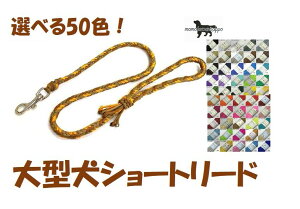 PARACORD LEAD パラシュートコード 大型犬ショートリード 選べる50色!大型犬リード 送料無料(ポスト投函便)