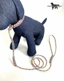 PARACORD CALLAR パラシュートコード オールインワン 首輪リード一体型（カラー：E レインボー） 超小型犬～小型犬 送料無料（ポスト投函便）