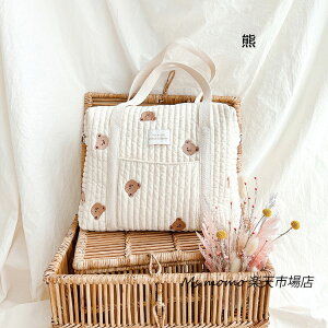 マザーズバッグ キルトバッグ トート バッグ トートバッグ ベビーカー ベビーカーバッグ ママバッグ キルト オムツバッグ大容量 多収納 刺繍 花柄 ショルダー かわいい ファスナー かばん