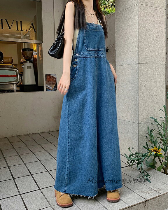 楽天市場】サロペットスカート レディース デニムサロペット 40代  