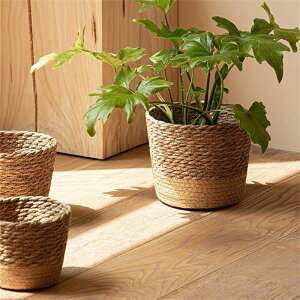 送料無料 おしゃれ 花鉢 草編み 室内 ガーデニングラック スリム 観葉植物 台 ポット カバー フラワー ラック コンパクト 鉢 植木鉢 鉢置き 玄関 花 インテリア 北欧風 家装飾 飾り台