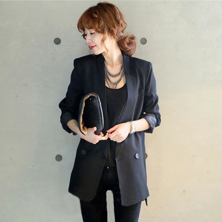 楽天市場 スーツ テーラードジャケット レディース 秋冬 きれいめ 長袖スーツコート テーラードジャケット ミディアム丈 通勤 スーツ 韓国風 40代 30代 オシャレ 上品 着痩せ 新作 Ms Momo 楽天市場店