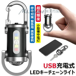 【6%OFFクーポン配布中!】ポケットサイズ キーチェーン ライト ワークライト キーチェーン USB充電式 高輝度 懐中電灯 小型懐中電灯 ポータブル LEDキーチェーンライト 軽量 携帯便利 アウト