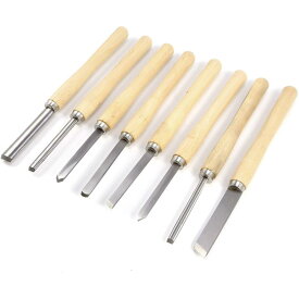 旋盤用バイト木工 旋盤 加工用 バイト HSS ハイス鋼しゃくりバイトターニングツール 荒けずりバイト刃長12cm 8本 セット