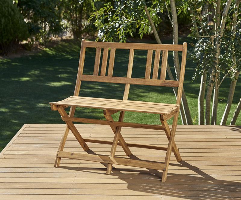 ガーデンベンチ 木製 送料無料 最大70％オフ！ ベンチのサイズが選べる Efica 定期入れの アカシア天然木ガーデンファニチャー 2P エフィカ