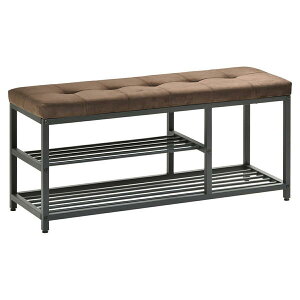 【ポイント7倍】 ベロアベンチシューズラック W90 ONBN0083VEDBR ONBN0083VELBN W910×D305×H425mm スリッパラック 下駄箱 玄関収納 玄関家具 靴ラック ラック 靴箱 収納 おしゃれ コンパクト シンプル 靴