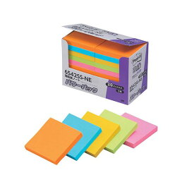 【ショップP★5倍+スーパーセール同時開催!】 3M Post-it ポストイット 強粘着ノート パワーパック 5色込 3M-6542SS-NE