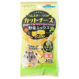 【ポイント5倍 4/20の5のつく日】 （まとめ）ドギーマンハヤシ ハムスター・リスのカットチーズ 野菜ミックス 70g ウサギフード 【×10セット】