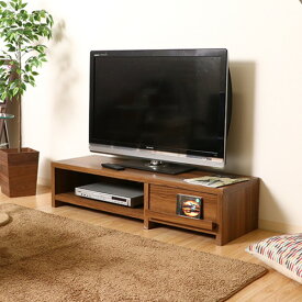 ＼ポイント8倍／ テレビ台 テレビボード 約幅120cm ライトブラウン 収納棚 引き出し1杯 雑誌ディスプレイ 脚付き ルーク リビング ダイニング
