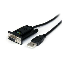 【5/18★11倍 いちばの日+楽天勝利+ショップPアップ】 StarTech.com USB-RS232C シリアル変換クロスケーブル 1.7m USB Type A オス-D Sub 9ピン メス ブラックICUSB232FTN 1本