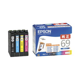 【ショップP★5倍+スーパーセール同時開催!】 (まとめ) エプソン EPSON インクカートリッジ 4色パック IC4CL69 1箱（4個：各色1個） 【×10セット】