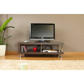 ＼ポイント8倍／ テレビ台 テレビボード 約幅90cm ダークブラウン 脚付き 背面なし仕様 オープンローボード 900 組立品 リビング