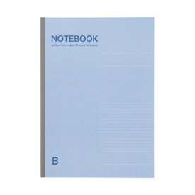 【ポイント5倍 4/20の5のつく日】 （まとめ）TANOSEE ノートブック A4 B罫6mm 40枚 ブルー 1セット（10冊） 【×5セット】