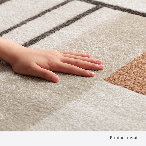 楽天市場】ラグ マット 絨毯 約133×190cm 長方形 アイボリー 北欧柄
