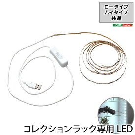 【ショップP★5倍+スーパーセール同時開催!】 コレクションラック専用LEDテープライトUSBタイプ