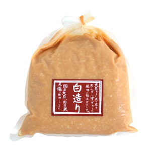 越後味噌 白造り 1kg 袋入り 国産 味噌 酒精なし