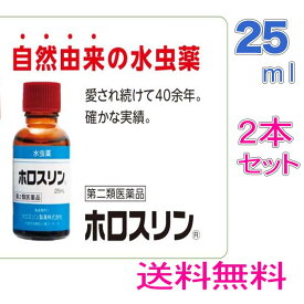 【第2類医薬品】水虫薬 ホロスリン 25ml ×2個