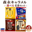 森永キャラメル 選べる4袋セット 送料無料 全5タイプ ミルクキャラメル 塩キャラメル チョコレートキャラメル カフェ…