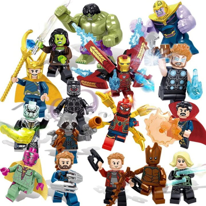 楽天市場】レゴブロック LEGO レゴミニフィグ アベンジャーズ 16体 