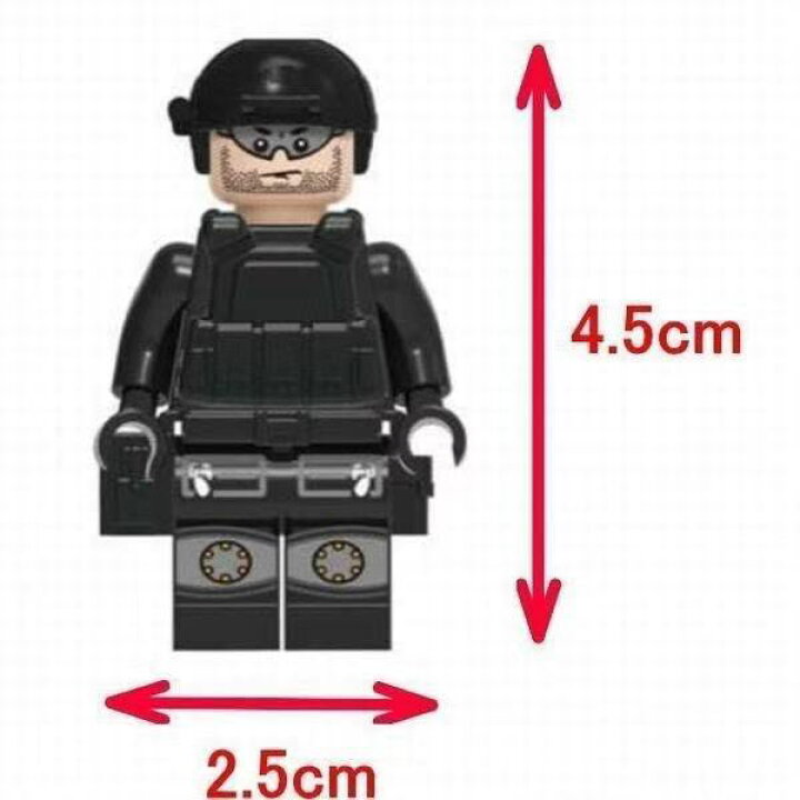 楽天市場】レゴ 互換 ミニフィグ SWAT 18体+犬2頭 特殊部隊 武器付き 