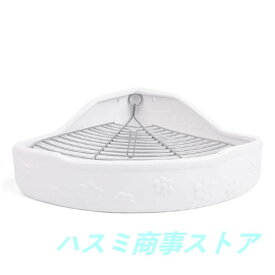 小動物用 陶器トワレ 飼育ケージ内装 チンチラ用陶器トワレ うさぎトイレ 三角消臭セットうさぎ用 噛み防止 うさぎのトイレ チンチラ用トイレ かわい