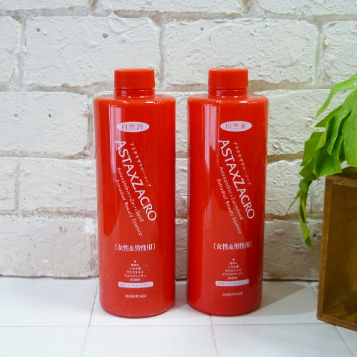 楽天市場 Sunnyplace 自然派アスタキザクローソープ 500ml 2個セット 女性 男性用 サニープレイス アスタキザクロソープ シェービングソープ Astaxzacro ももたろうcrub