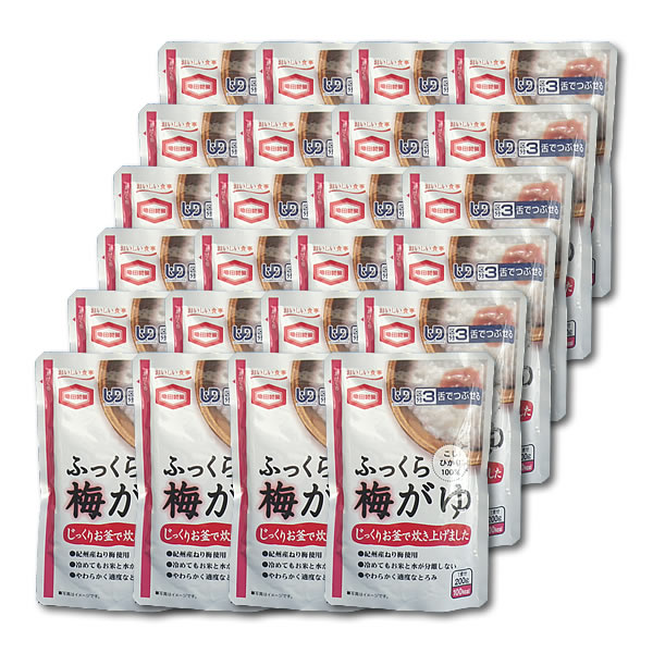 [亀田製菓] ふっくら梅がゆ 200g×24袋セット<br>