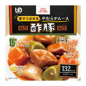 【スーパーSALE 10%OFFクーポン！】大和製罐 エバースマイル 酢豚風 ムース 115g | 区分3 舌でつぶせる やわらか 介護 食品 嚥下 おかず ミキサー レトルト 高カロリー とろみ 付き 食 防災 災害備蓄 かまなくて 介護用 介護食 パウチ 惣菜 常温 高齢者 栄養食