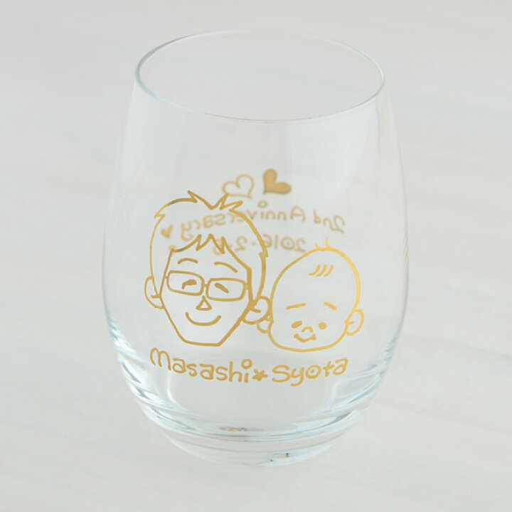 楽天市場 似顔絵 プレゼント グラス オーダーmyキャラ ワイングラス ダブル ２人 キャラ 結婚祝い 入籍祝い 還暦祝い プレゼント 名入れ 敬老の日 贈り物 結婚記念日 両親 銀婚式 誕生日プレゼント 七五三 出産内祝い メッセージも入ります プレゼント