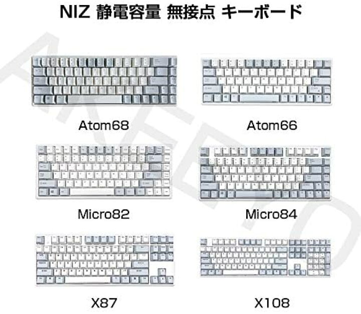 楽天市場】NIZ 静電容量無接点方式 キーボード ワイヤレスキーボード 