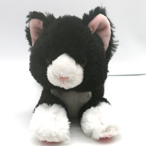 ひざねこSS ハチワレ ぬいぐるみ 猫 白黒 ねこ 猫 ネコ グッズ 動物 本物 リアル ペット 幼児 子供 ギフト プレゼント かわいい インテリア
