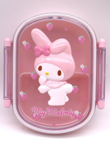 マイメロディ 1段ランチボックス レリーフ 360ml いちご 弁当箱 抗菌 サンリオキャラクターズ sanrio 新学期 新入学 新生活 キッズ 子供用