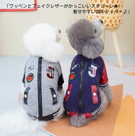 ワッペンとフェイクレザーがかっこいいスタジャン★着せやすい背中ジッパー♪グレーネイビーSMLXLXXLスタ…