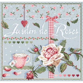 フランス &#128151; 輸入クロスステッチ マダム・ラ・フェ MADAME LA FEE 【Jardin de Roses】◆ローズガーデン◆ Madame La Fee クロスステッチ チャート 図案 チャーム付 Madame La Fee 可愛い 図案 手芸 刺繍 マダムラフェ 幸せ バラ